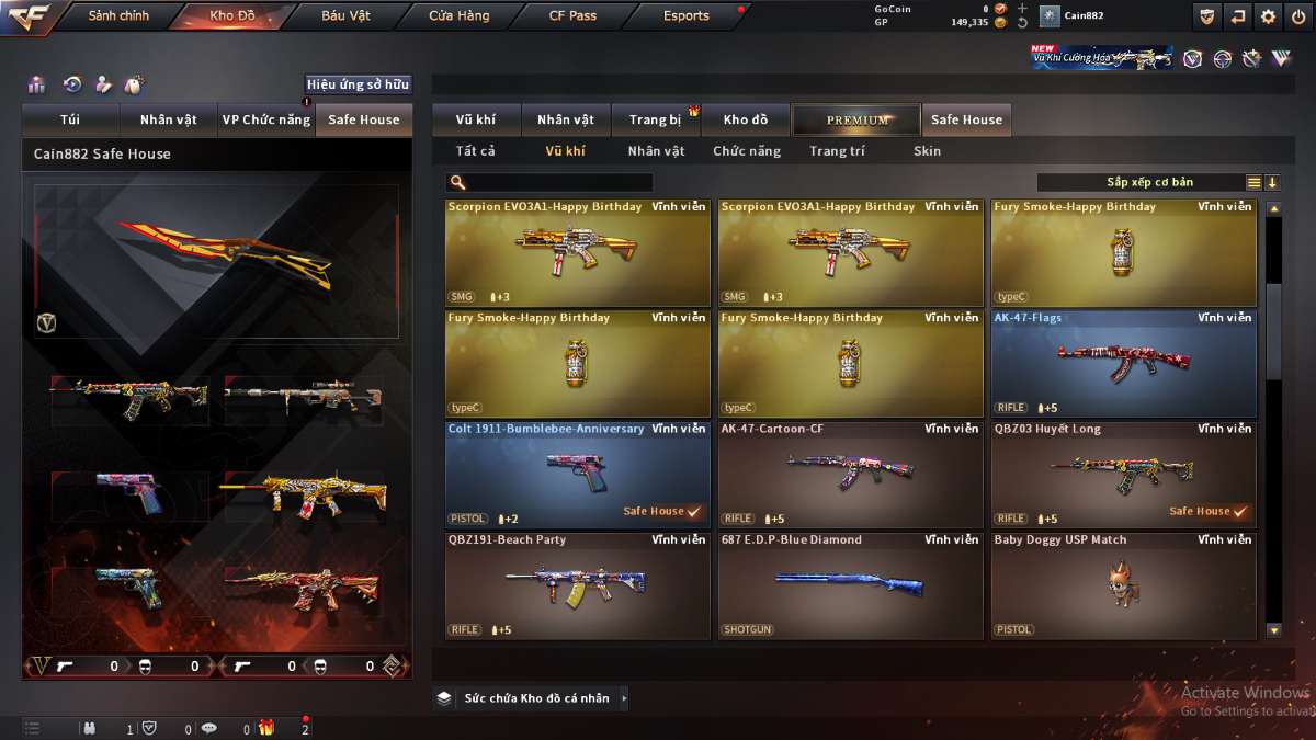 shop acc cf uy tin gia re